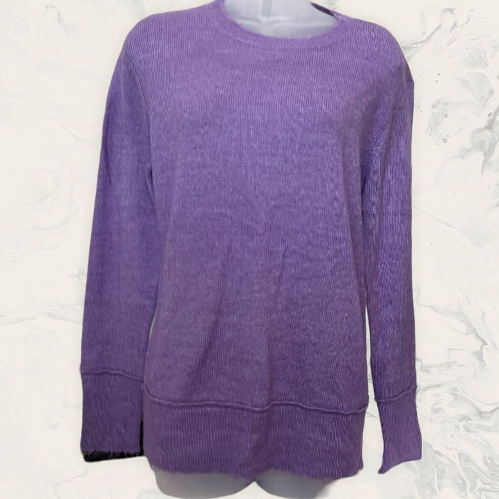 Treasure & Bond Long Sleeve Crewneck Sweater - Size S - Purple/ lilac
